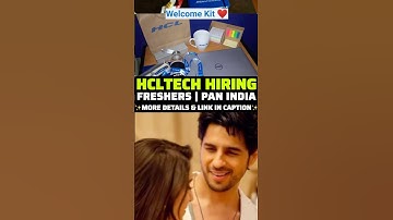 HCLTech Is Hiring 🤩 #shortsfeed #shortsfeed #shorts #job