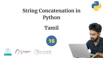 16.String Concatenation in Python | Tamil