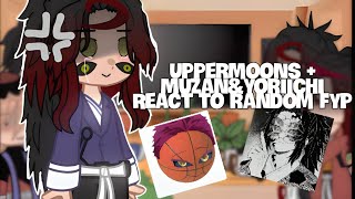 Uppermoons + Muzan&Yoriichi react to Random Fyp // Demonslayer // Funny // Gacha//