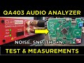 Qa403 audio analyzer tutorial noise snr t.n    phils lab 130