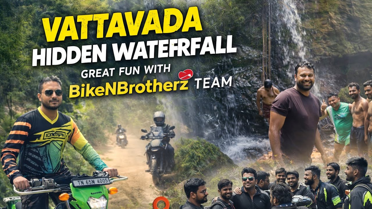 Vattavada Hidden Waterfall Great Fun 🤩 with BikeNBrotherz Team 