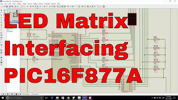 led matrix interfacing with pic microcontroller