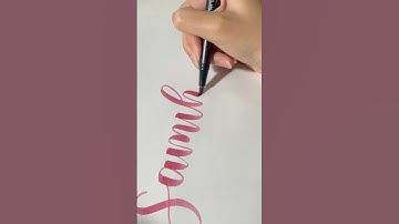 writing names in calligraphy pt. 1066! #samiha #shorts