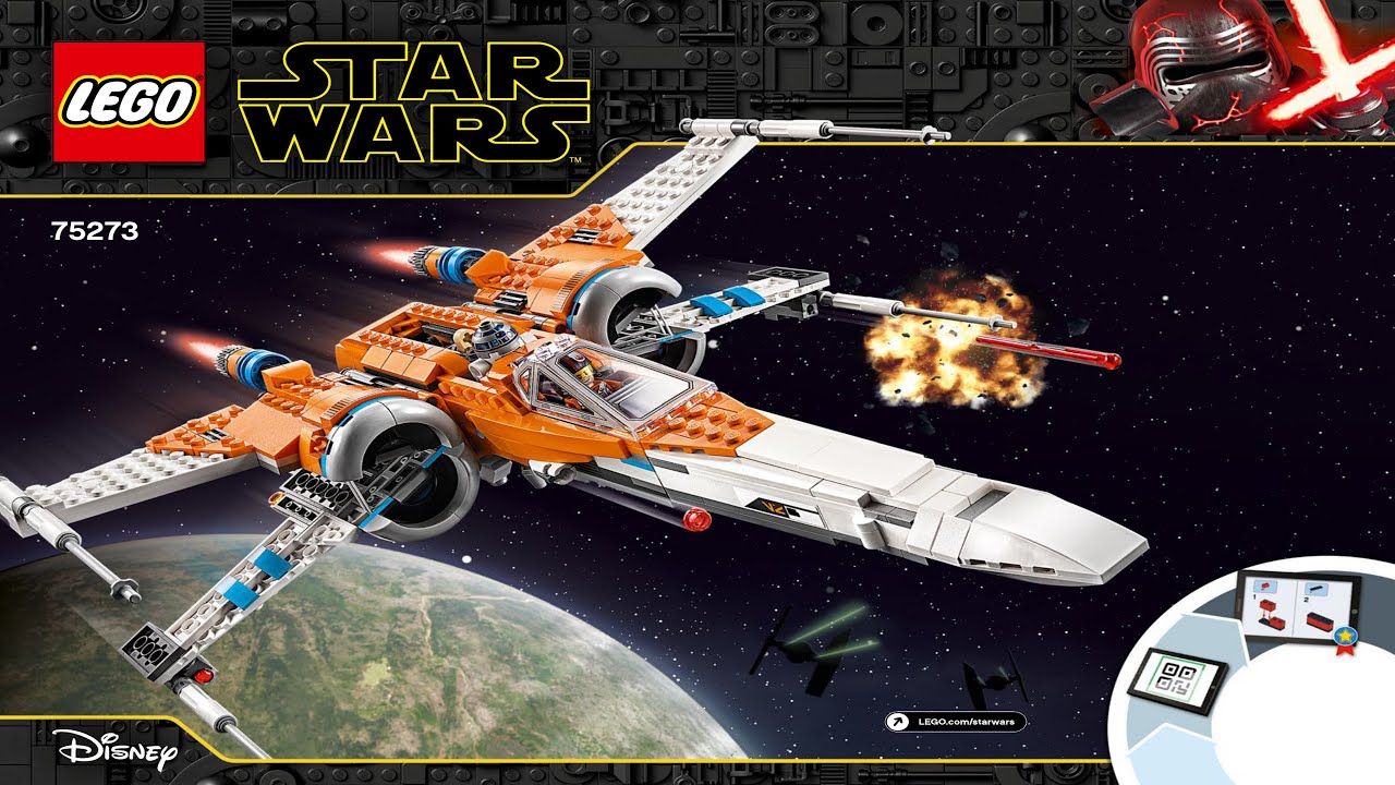 LEGO Instructions - Star Wars - 75273 - Poe Dameron's X-wing