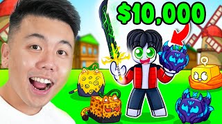 $1 VS $10,000 Blox Fruits Account!