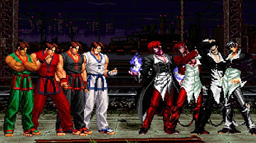 [KOF Mugen] Kim Kaphwan Team vs Orochi Iori Team