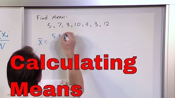 Lesson 11 - Calculating the Mean (Statistics Tutor)