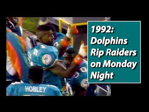 1992 Week 15 Raiders at Dolphins ESPN Highlights