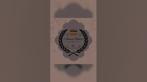 Bakery logo design !! #logo#graphicdesign #baker#animatedvideo Dm for orders