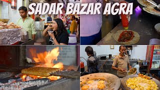 Agra Street Food | ₹ 500 at Sadar Bazar- how much can you eat?