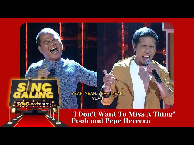 Sing Galing Sing-Lebrity February 12, 2022 | I Don't Want To Miss A Thing Pooh and Pepe Herrera class=