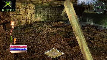 XEMU Xbox Emulator - Arx Fatalis Ingame / Gameplay / 4x Upscaled (feat/surf-scale WIP)