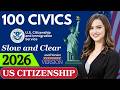 2026, RANDOM 100 civics questions and answers - U.S. citizenship interview I N400 Interview #n400