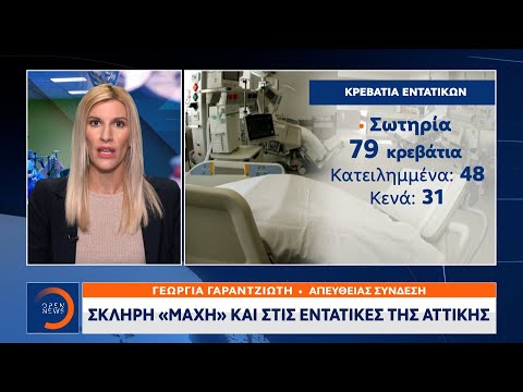 Κορωνοϊός: Σκληρή «μάχη» και στις εντατικές της Αττικής | Κεντρικό Δελτίο Ειδήσεων | OPEN TV