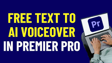 How To Transform TEXT To AI VOICEOVER In Premiere Pro  | Premiere Pro Tutorials | 2024