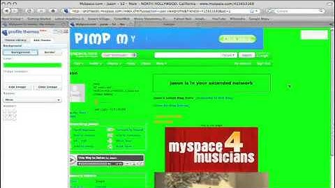 How to Change the Background of a MySpace Page