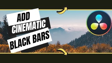 How to Add & Animate Cinematic Black Bars | DaVinci Resolve 18 Tutorial