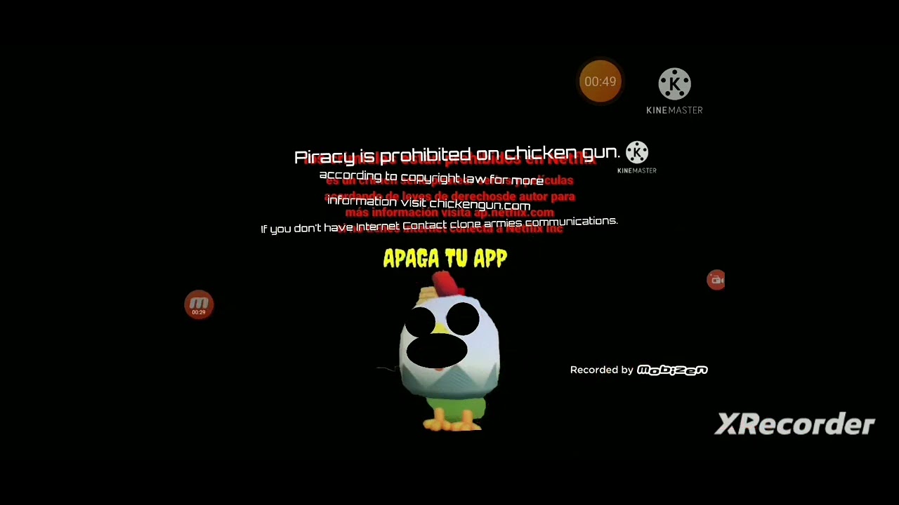 (falso) pantalla de anti piratería de chicken gun