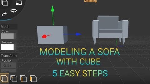 | MODELING A SOFA IN PRISMA 3D | ZAIN 3D | 5 EASY STEPS |