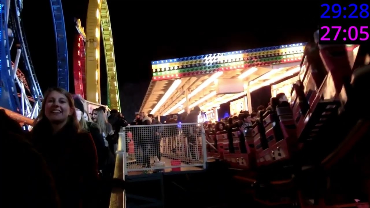 Munich Looping (Olympia Looping) 4 train operation, Hyde Park Winter Wonderland