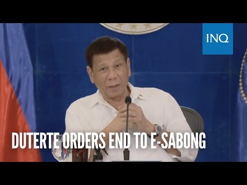 Duterte orders end to e-sabong