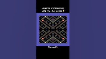 Squares are bouncing until my PC crashes #simulation  #satisfying #crash #viral #trending