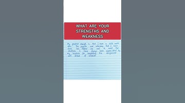Interview question : What are your strengths and weakness#interviewquestions #shorts #short #shots