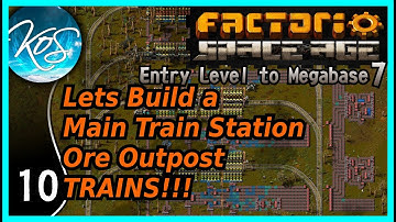 Factorio Entry Level to Megabase 7, Ep 10 Trains, Interrupts, New Iron (Space Age DLC)