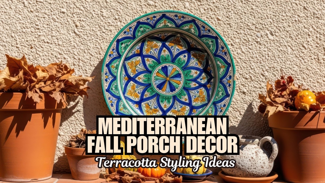 Идеи оформления средиземноморского осеннего крыльца: вдохновение в терракотовом стиле