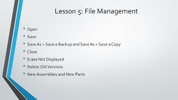Creo Parametric - Absolute Beginners Lesson 5 Tutorial - File Management