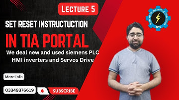 Set Reset Instructions in TIA PORTAL | simatic | siemens s7-200 plc | tia portal | Burraq