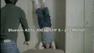 Bluewin DSL: Jeder fängt mal klein an. - "Yoga".
