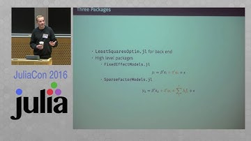 Least Squares with High-Dimensional Variables | Matthieu Gomez | JuliaCon 2016