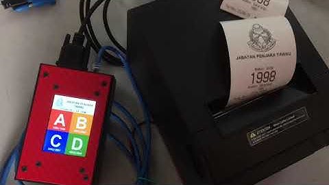 Printer, MCU and ticket for Queue Management System ( QMS ) of Jabatan Penjara Tawau