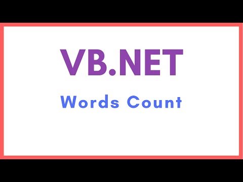 VB.Net Tutorial - How to Count Words in a TextBox Using VB.Net | With Source Code