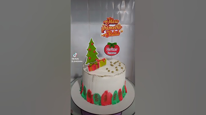 bolo decorado de chantininho tema meu primeiro natal