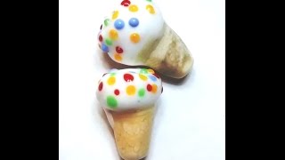 Lampwork bead tutorial #9 - Ice cream cone