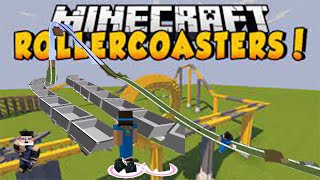 MOD MINECRAFT ROLLER COASTER || ExRollerCoaster Mod 1.7.10 (Wilderness Run)