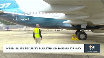 NTSB issues security bulletin on Boeing 737 Max