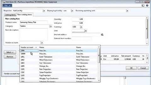 Dynamics AX 2012 Trade   Purchase Orders   Requisition