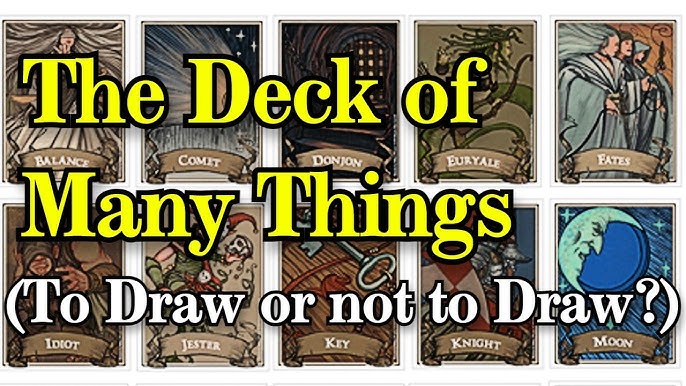 The Deck of Many Things  Running the Game 