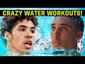 Lamelo and Liangelo 2021 NBA Season WATER Training – Preparation Turning Up!