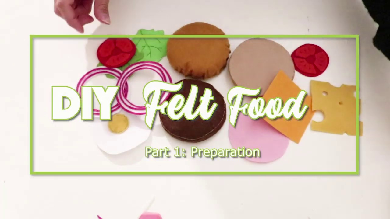 🤹🏻‍♂️ Crafty Mami 🤹🏻‍♂️ 🍩  - 5$ DIY Felt Foods for Your Kids [TUTORIAL PART 1]