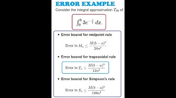 6.5 HW#3: Error calculations: Trapezoidal, Midpoint and Simpsons Rules, Example:  y=3e^(-x/4)