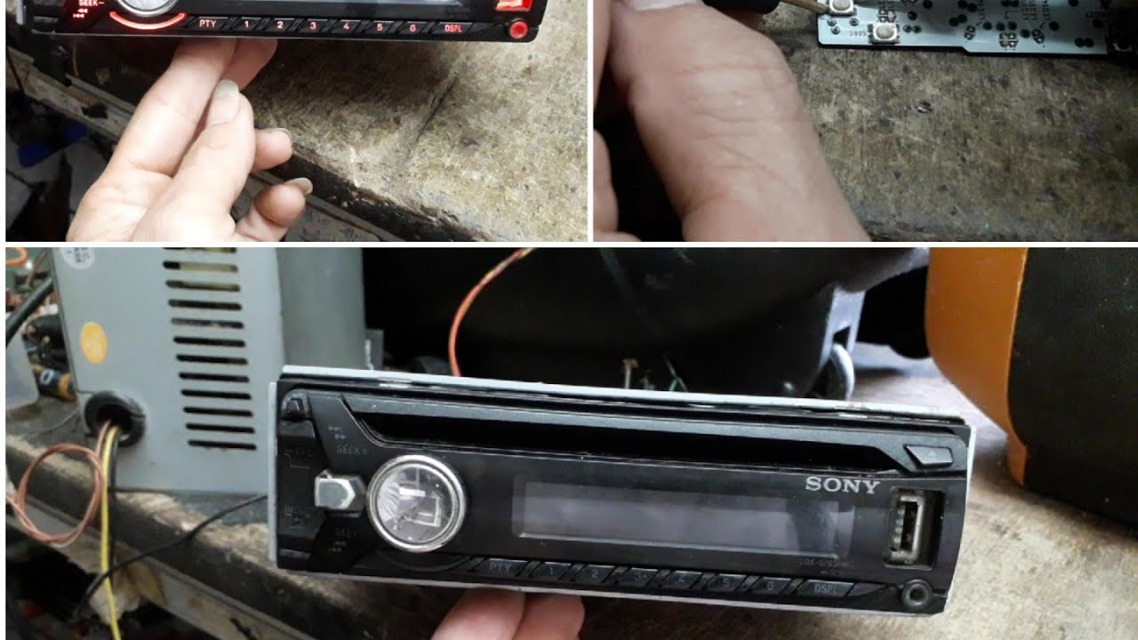 No responde el teclado o pulsadores del autoradio estéreo car sony