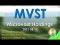 Stocks to Buy: MVST Microvast Holdings, Inc. 2021 08 10