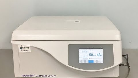 Eppendorf 5910 Ri Refrigerated Centrifuge Video ID 26891