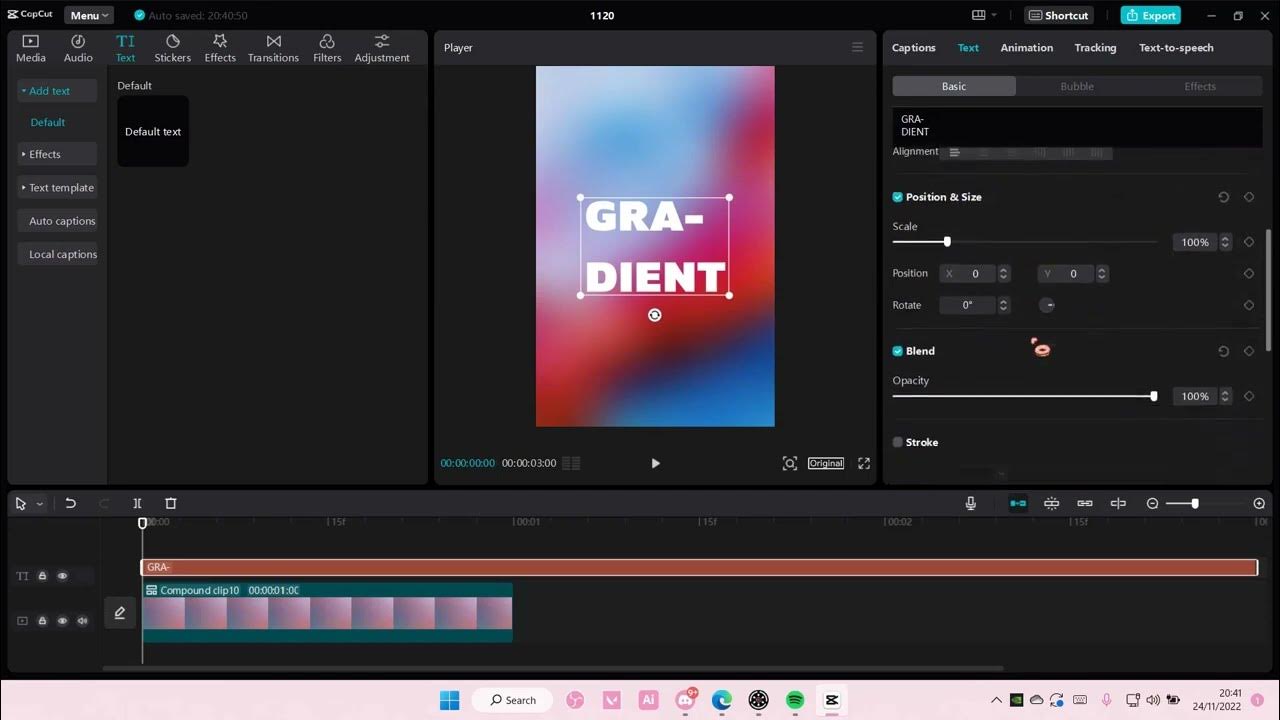 How To Make Gradient Blur Background In CapCut PC YouTube