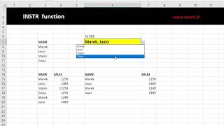 MULTIPLE SELECTION ADVANCED FILTER