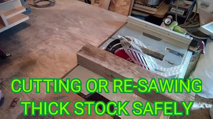RE-SAWING thick stock safely using my Skil tablesaw model #3410